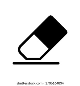 Illustration vector graphic of eraser icon