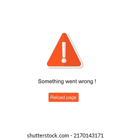 Illustration vector graphic of error landing page,404 page not found,exclamation sign,lost web pages. Use for web,app,mobile element interface design template.