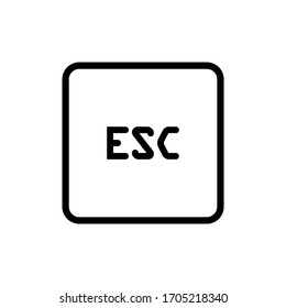 Illustration vector graphic of esc type icon