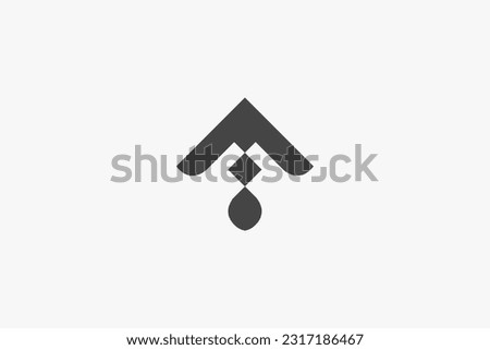 Illustration vector graphic of ethnic arrow up. Good for logo