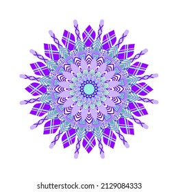 illustration vector graphic of ethnic mandala vector art - seamless pattern, with hand drawn floral doodle shape ornament in bright colors. fit for covers, fabric and ceramic motifs, print on clothes.