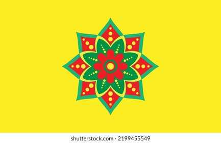 illustration vector graphic of ethnic mandala vector art - seamless pattern, with hand drawn floral doodle shape ornament in bright colors. fit for covers, fabric and ceramic motifs, print on clothes.