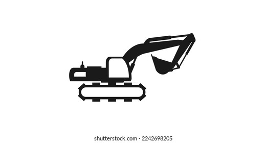 illustration vector graphic of excavator