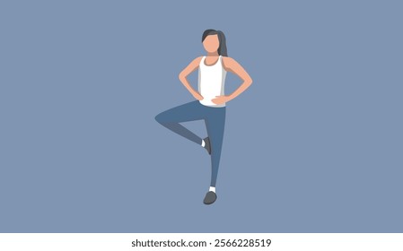 illustration vector graphic of exercise is good for physical health