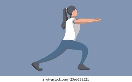 illustration vector graphic of exercise is good for physical health