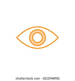 Illustration Vektorgrafik von Augensymbol. Geeignet für Sehvermögen, Aussehen, Ansicht, Optik, Sehen etc.