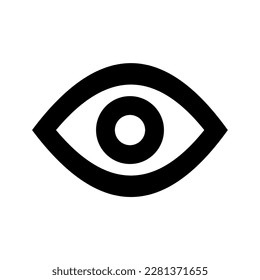 Illustration Vector Graphic of  Eye Icon. Black line icon