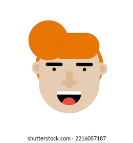 Illustration vector graphic of face character. Good for children's books, poster, banner, etc.