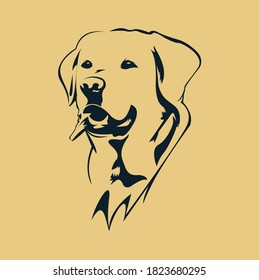 illustration vector graphic of 
face dog, cute and trendy perfect for logo , icon ,mascot