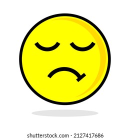 Icono de imagen vectorial de la expresión facial