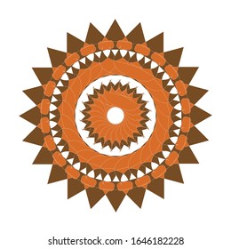 
illustration vector graphic of Fantasy round pattern. Circular ornament design element. fit for logo, icon, symbol, etc