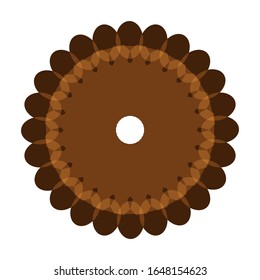 
illustration vector graphic of Fantasy round pattern. Circular ornament design element.  fit for logo, icon or symbol, etc