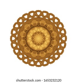 illustration vector graphic of Fantasy round pattern. Circular ornament design element.  fit for logo, icon or symbol, etc