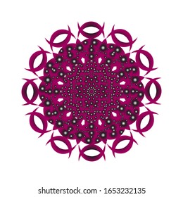 illustration vector graphic of Fantasy round pattern. Circular ornament design element.  fit for logo, icon or symbol, etc