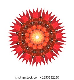 illustration vector graphic of Fantasy round pattern. Circular ornament design element.  fit for logo, icon or symbol, etc