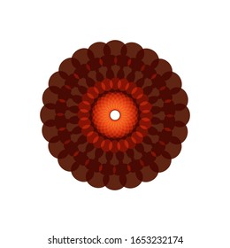illustration vector graphic of Fantasy round pattern. Circular ornament design element.  fit for logo, icon or symbol, etc