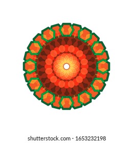 illustration vector graphic of Fantasy round pattern. Circular ornament design element.  fit for logo, icon or symbol, etc