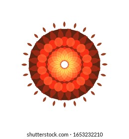 illustration vector graphic of Fantasy round pattern. Circular ornament design element.  fit for logo, icon or symbol, etc