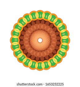 illustration vector graphic of Fantasy round pattern. Circular ornament design element.  fit for logo, icon or symbol, etc