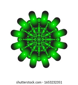 illustration vector graphic of Fantasy round pattern. Circular ornament design element.  fit for logo, icon or symbol, etc