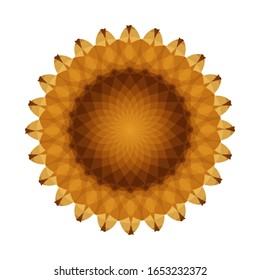 illustration vector graphic of Fantasy round pattern. Circular ornament design element.  fit for logo, icon or symbol, etc