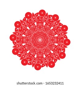 illustration vector graphic of Fantasy round pattern. Circular ornament design element.  fit for logo, icon or symbol, etc
