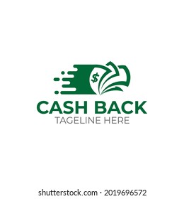 Ilustración vectorial gráfico de dinero en efectivo rápido para la plantilla de diseño del logotipo de negocios profesional de finanzas
