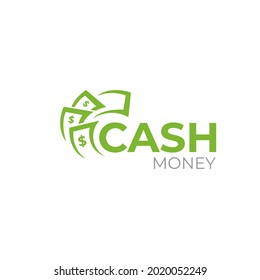 Illustration vector graphic of fast cash money for finance professional business logo design template