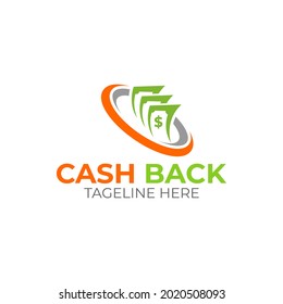 Illustration vector graphic of fast cash money for finance professional business logo design template