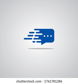 Illustration Vector Graphic of Fast Chat Logo. Perfect to use for Application Company