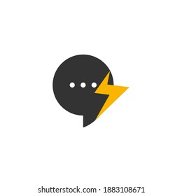 Illustration Vector Graphic of Fast Chatting Logo. Perfect to use for Technology Company