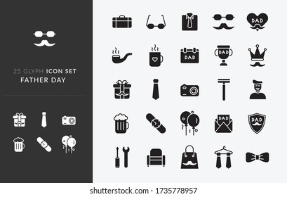 Illustration vector graphic of Father Day Icon Set - You will get 25 premium icon sets Father Day it contains Father, daddy, tie, i love dad, and many more.

