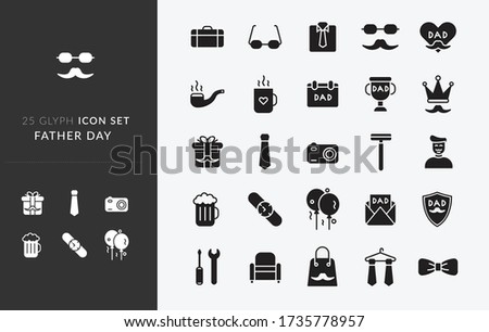 Illustration vector graphic of Father Day Icon Set - You will get 25 premium icon sets Father Day it contains Father, daddy, tie, i love dad, and many more.

