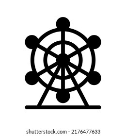 Illustration Vector Graphic of Ferris Wheel icon 