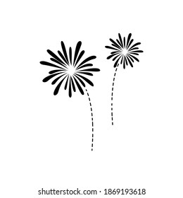 Illustration vector graphic of fierwork icon. Concept flat design. Perfect for poster, banner, web, symbol, application, card, template, coverbook, logo, cartoon, etc.