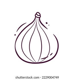 Ilustración vectorial gráfica del esbozo vectorial Fig. Fig aislado en un fondo blanco. La ilustración es adecuada para banners de páginas web de aterrizaje, volantes, pegatinas, tarjetas, etc.