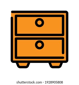 Illustration Vector graphic of  file cabinet icon