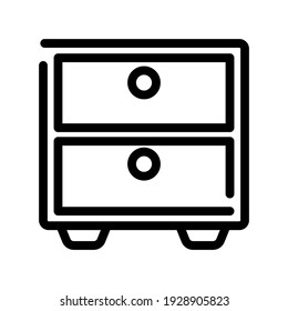 Illustration Vector graphic of  file cabinet icon
