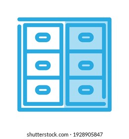 Illustration Vector Graphic Of  File Cabinet Icon