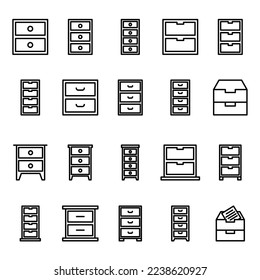 
Illustration Vector Graphic of File Cabinet icon