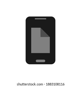 Illustration Vector Graphic of File on Mobile Logo. Perfect to use for Technology Company