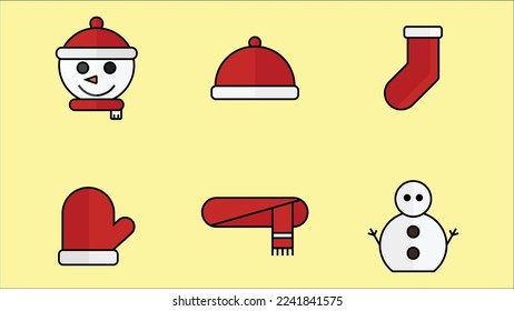 Illustration vector graphic of Filled Line Icon Snowy perfect for UI, Developer, Designer, Illustrator, Web, Mobile, Smartphone, Banner, Card, Greetings