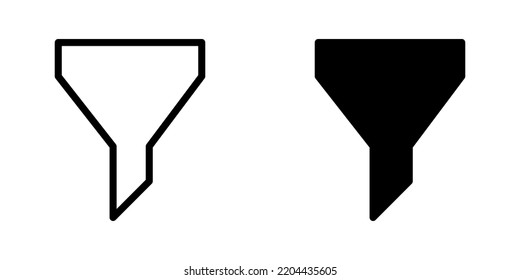 Illustration Vector graphic of Filter chemistry icon. Fit for chemical, science, laboratory etc.