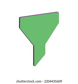 Illustration Vector graphic of Filter chemistry icon. Fit for chemical, science, laboratory etc.