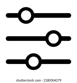 Illustration Vector Graphic of filtering sort, filter icon