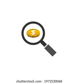 Illustration Vector Graphic of Finance Search Logo. Perfect to use for Technology Company