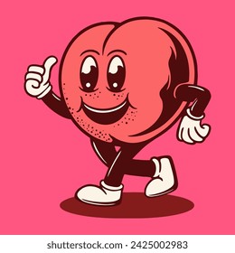 Ilustración vectorial gráfico de I AM FINE LOVE YOU RETRO CARTOON CHARACTER para ropa de diseño de mercancías, tales como logotipos en el embalaje del producto
