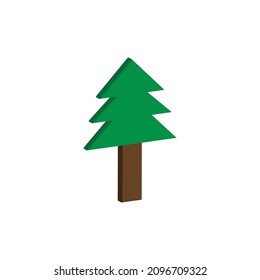 illustration vector graphic of fir tree , perfect for Christmas celebration etc, 3d rendering 