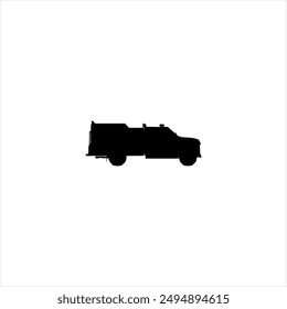Ilustración Vector gráfico de bomberos icono, blanco y negro