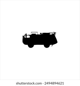 Illustration vector graphic of fire departmen icon, black and white